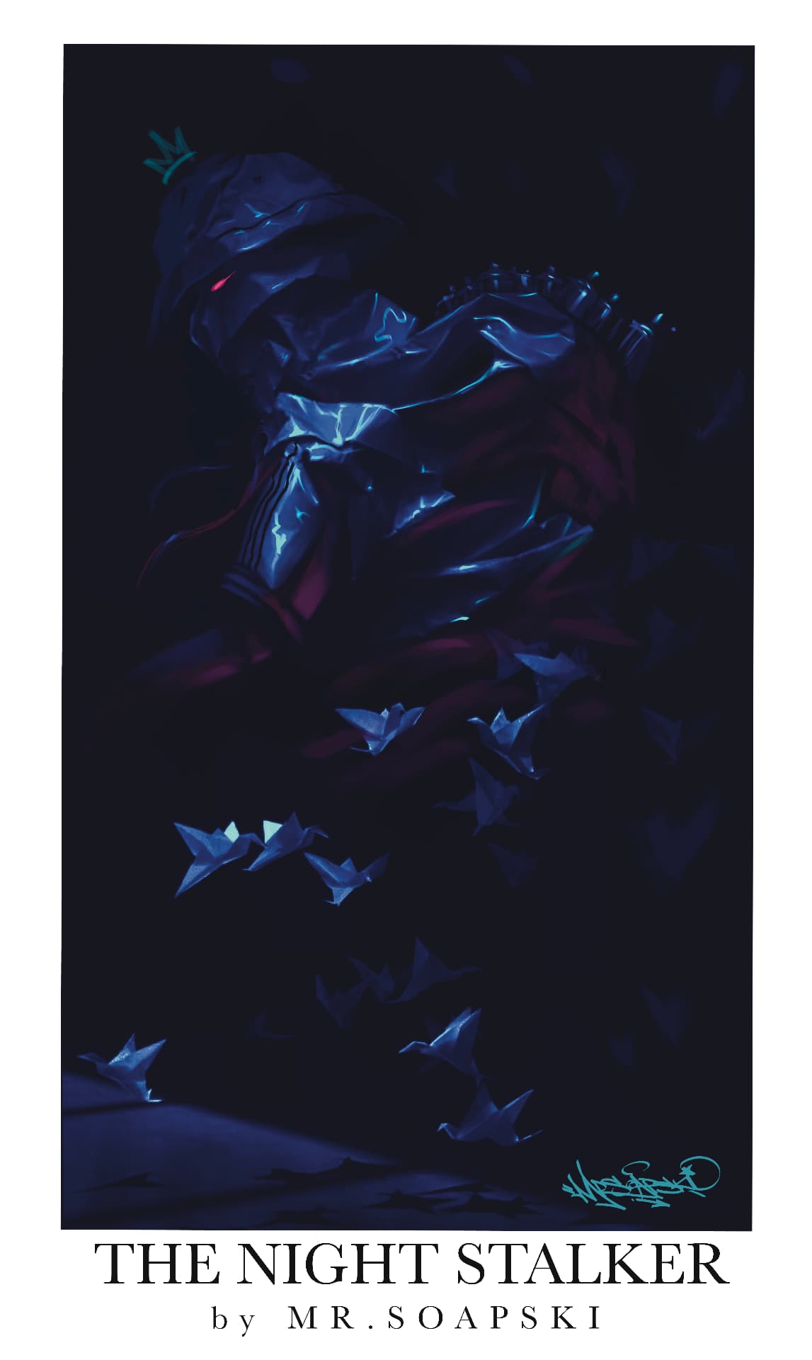 The Night Stalker (2026) — signed giclée print fine art print by Polish contemporary artist MR.SOAPSKI / The Night Stalker (2026) — sygnowany druk artystyczny giclée print, polski artysta współczesny MR.SOAPSKI