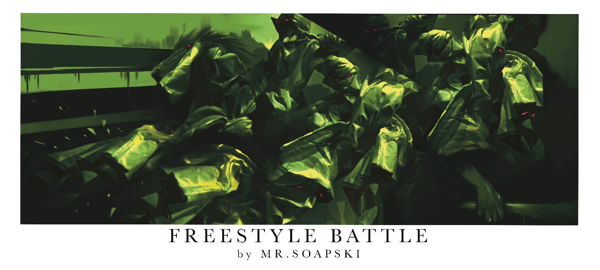 Freestyle Battle (2026) — signed giclée print fine art print by Polish contemporary artist MR.SOAPSKI / Freestyle Battle (2026) — sygnowany druk artystyczny giclée print, polski artysta współczesny MR.SOAPSKI