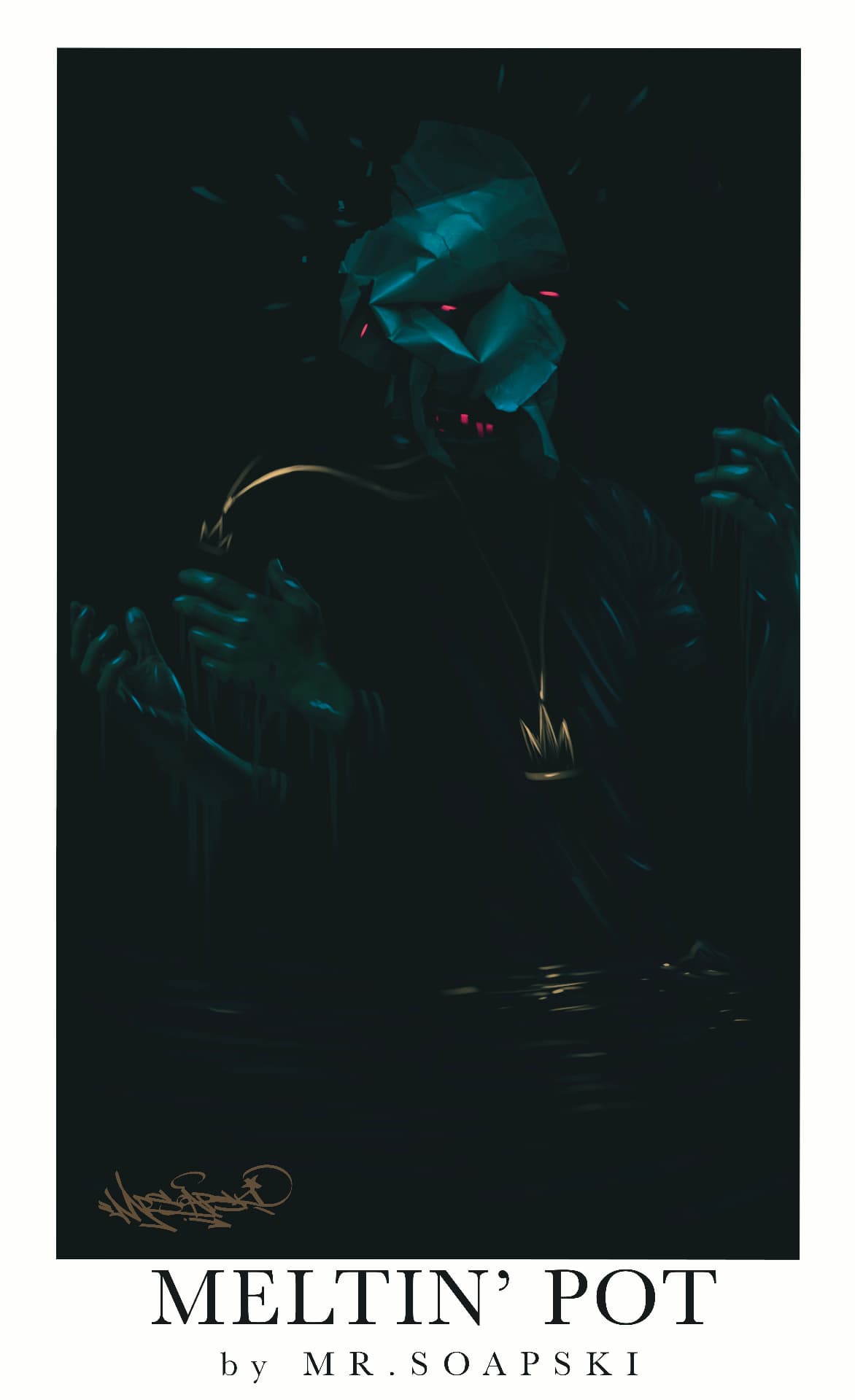Meltin' Pot (2026) — signed giclée print fine art print by Polish contemporary artist MR.SOAPSKI / Meltin' Pot (2026) — sygnowany druk artystyczny giclée print, polski artysta współczesny MR.SOAPSKI