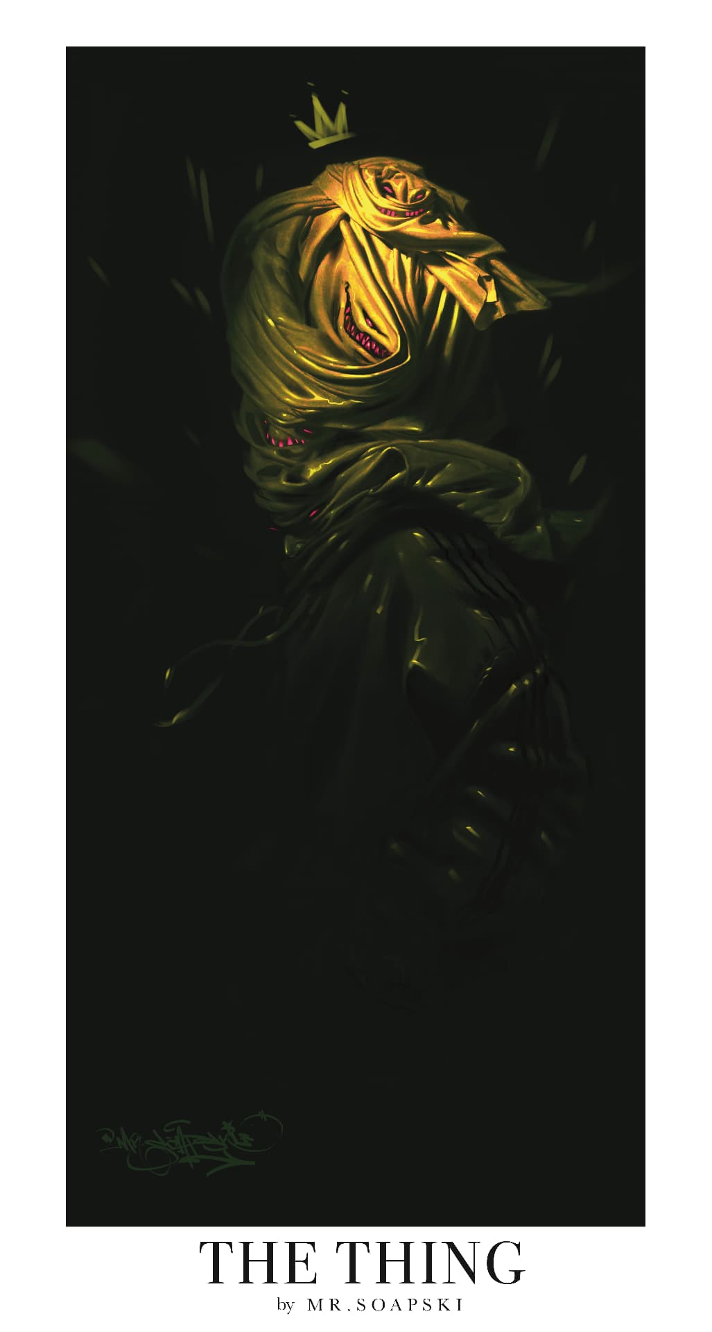 The Thing (2025) — signed giclée print fine art print by Polish contemporary artist MR.SOAPSKI / The Thing (2025) — sygnowany druk artystyczny giclée print, polski artysta współczesny MR.SOAPSKI
