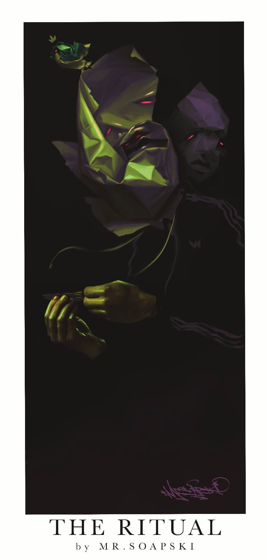 The Ritual (2026) — signed giclée print fine art print by Polish contemporary artist MR.SOAPSKI / The Ritual (2026) — sygnowany druk artystyczny giclée print, polski artysta współczesny MR.SOAPSKI